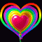 Rainbow Heart Balloon
